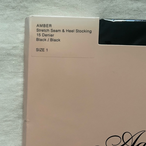 Agent Provocateur Amber Stockings black size 1 - Picture 2 of 4